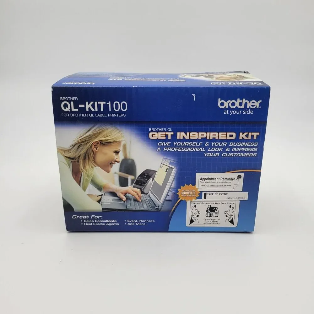 Brother QL-KIT100 For QL Brother Label Printers 100 Shipping/Address/File Labels